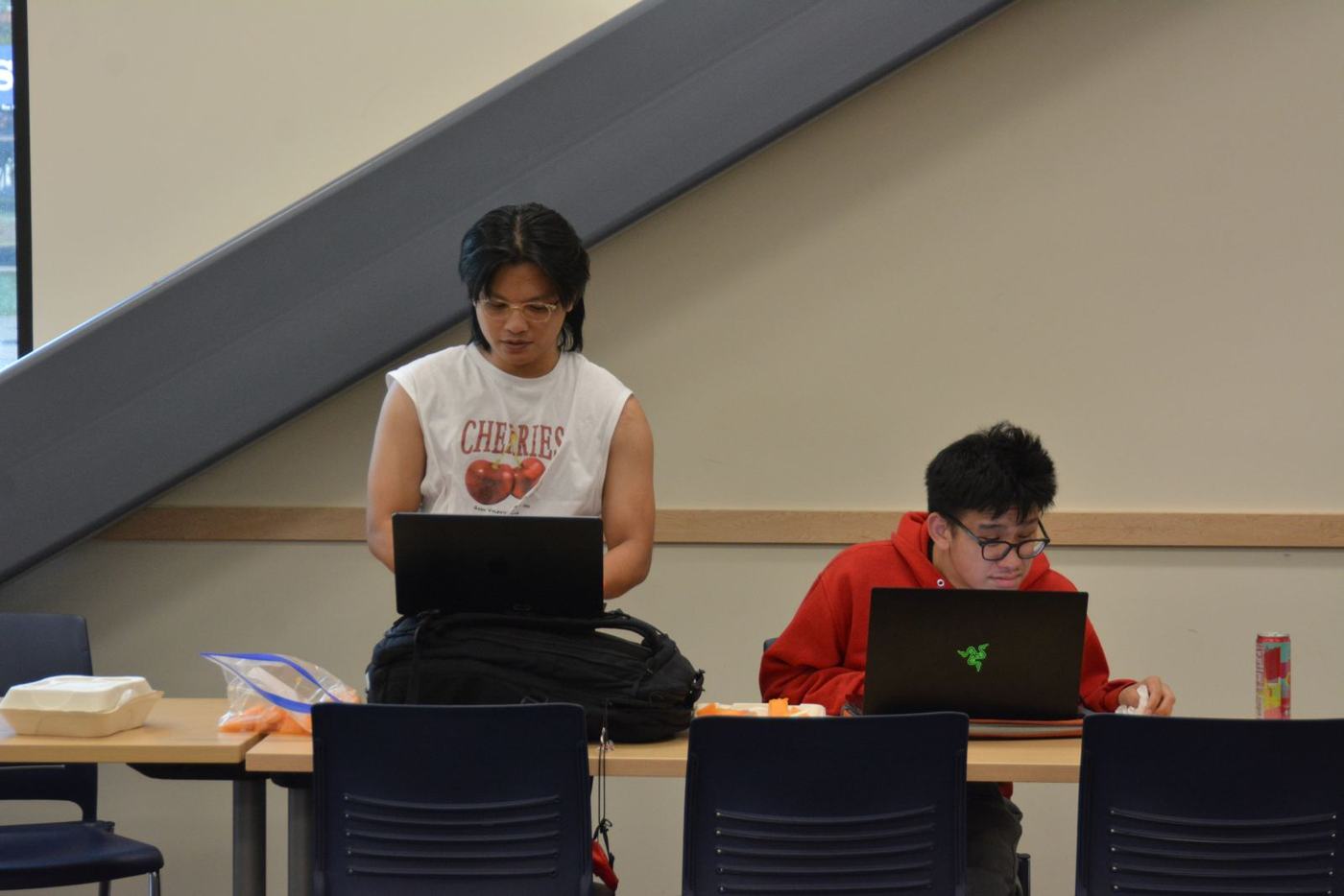 Heads down on a project