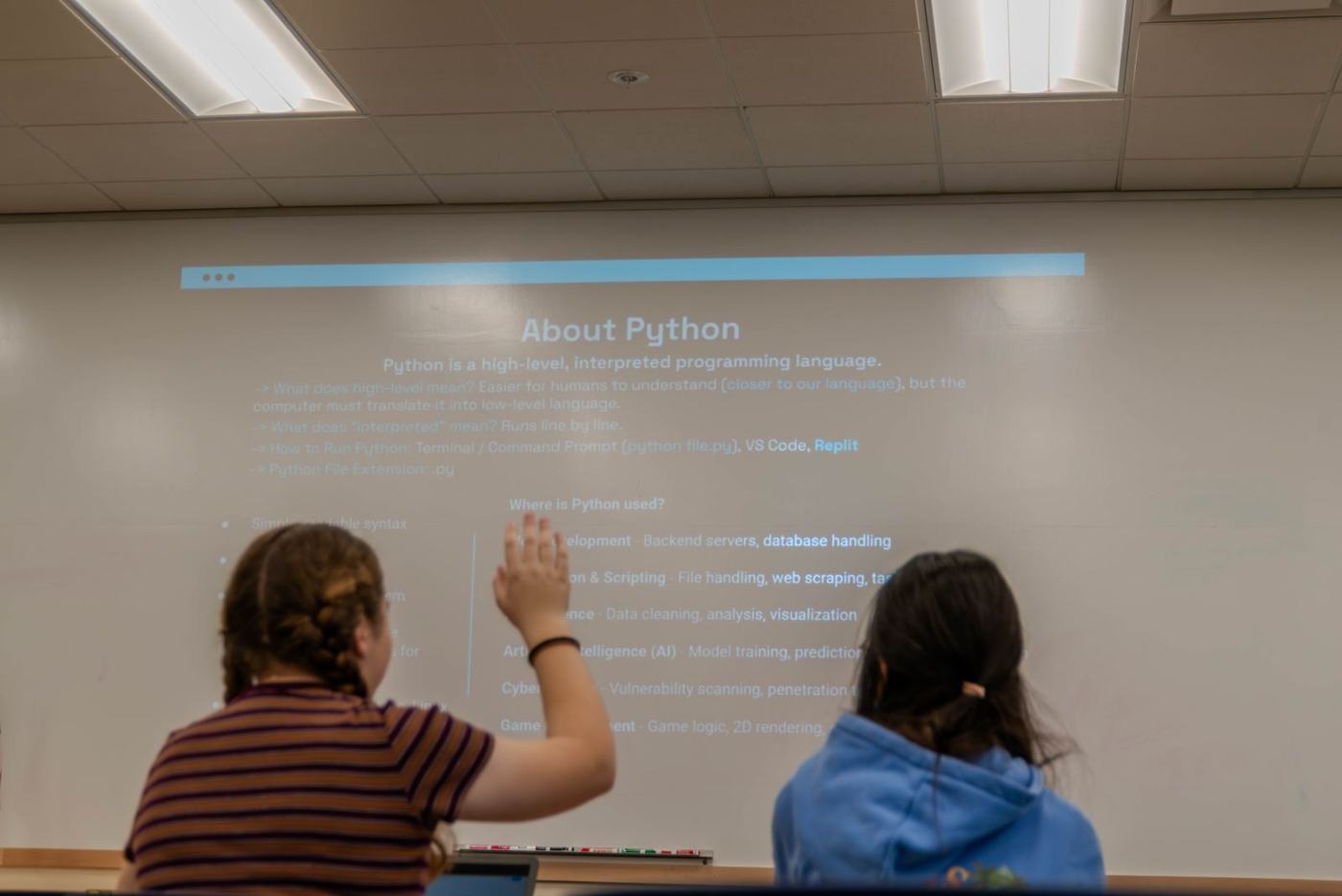 Questions during the Python session